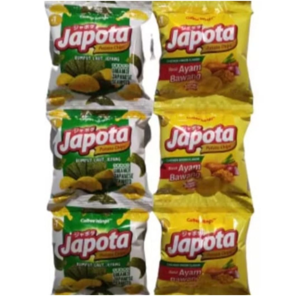 

Japota Potato Chips Keripik Kentang 1 Renceng isi 10 Pcs 14gr