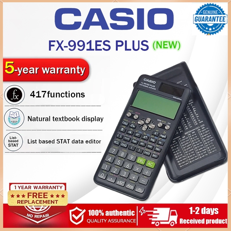 

Edisi Baru CASIO-991ES plus Kalkulator Portabel Tenaga Surya Isi Ulang Kalkulator Siswa SMP dan Perguruan Tinggi Fungsi Ilmiah Komputer Ujian