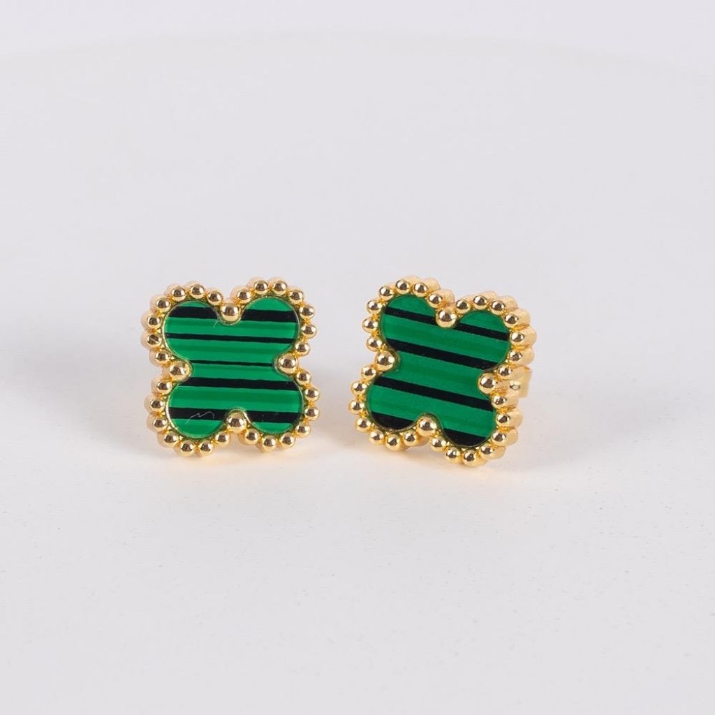 Anting sumpel titanium clover hijau