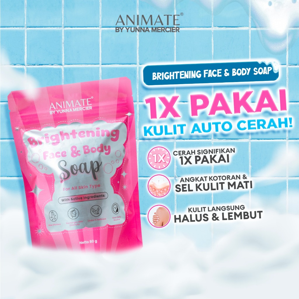 Animate Brightening Face & Body Soap 80 gr