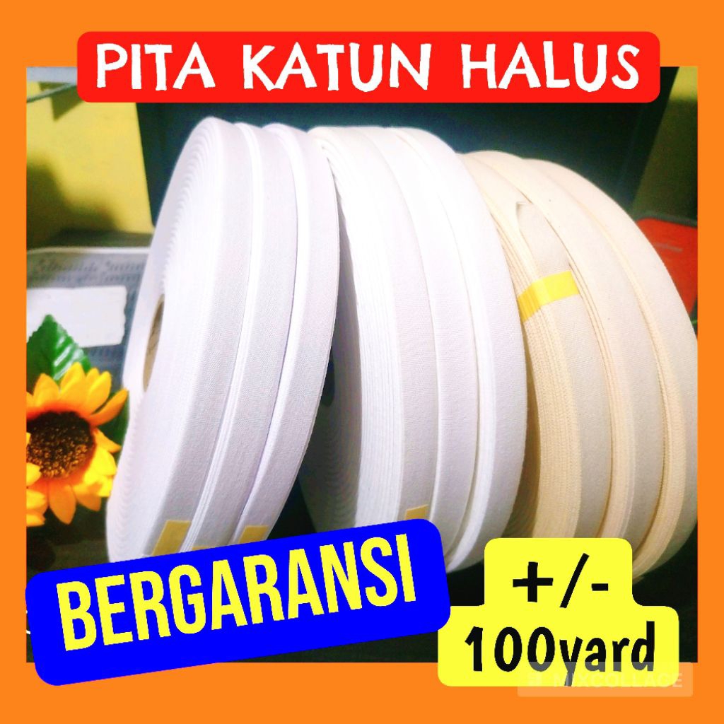 Pita Label Katun Polos label Katun 2cm 3cm 1 cm Import