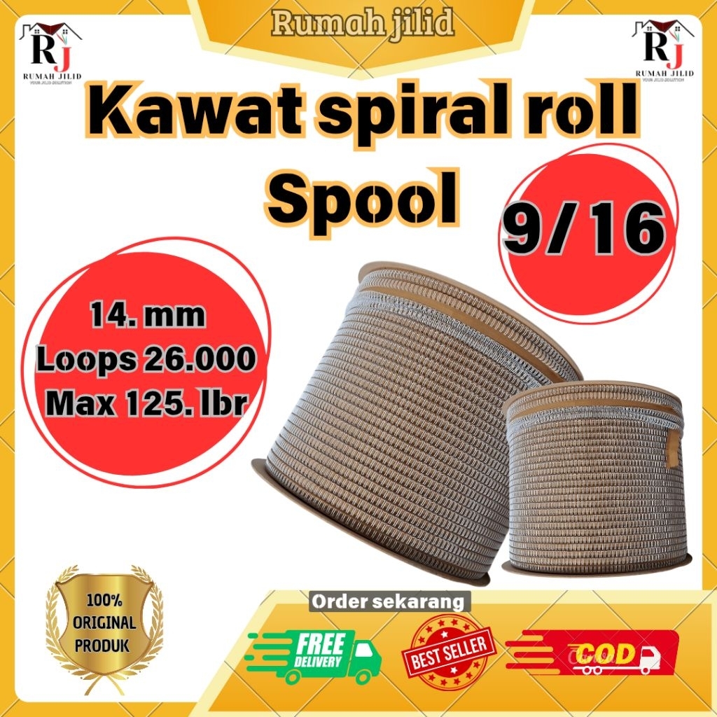 

ring kawat spiral kawat roll no 9.916 Putih
