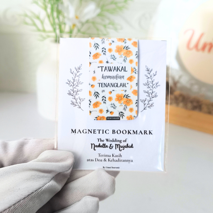 UMNI Souvenir Pernikahan Bookmark Magnet Islami Quotes Unik Bermanfaat Murah Handmade