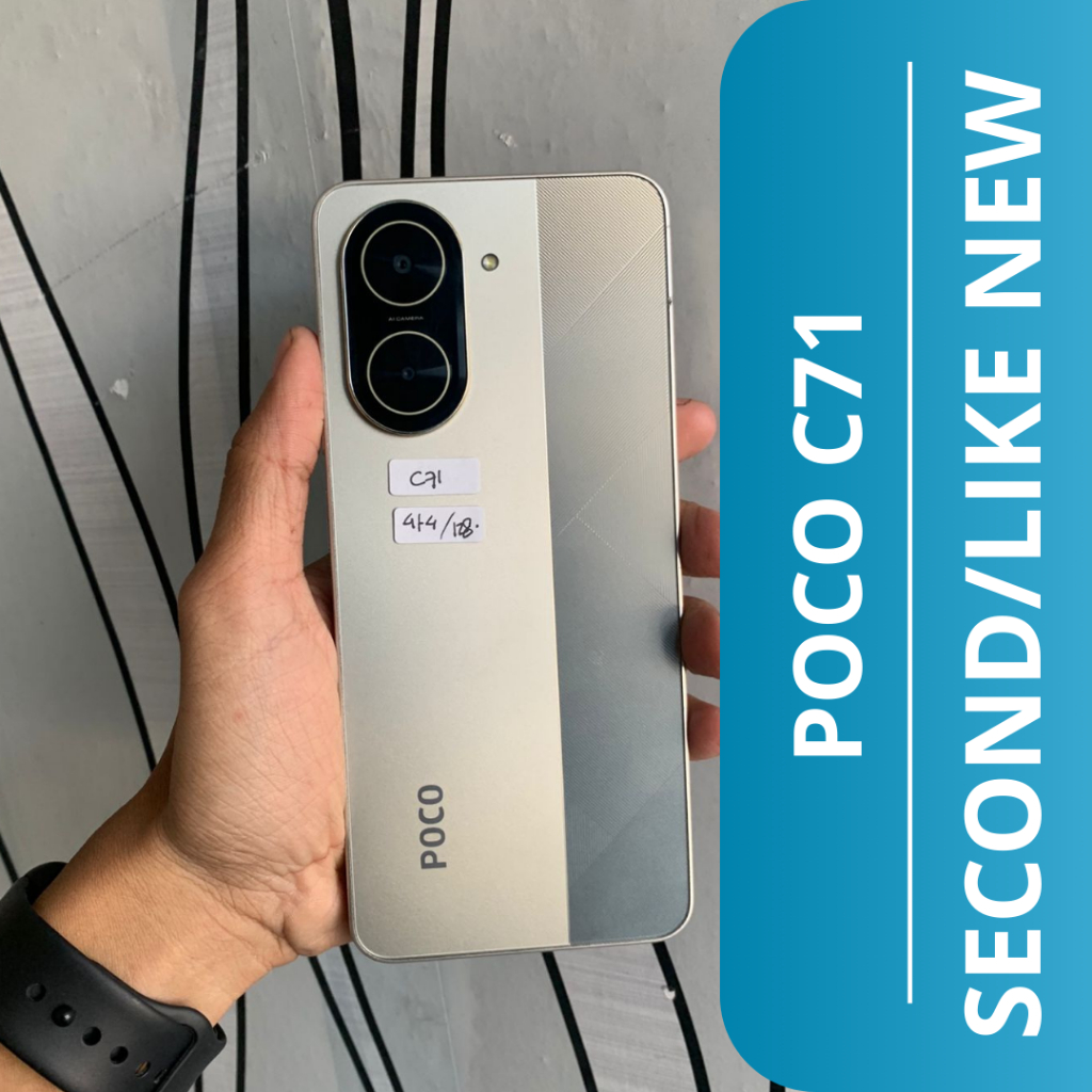 HP SECOND POCO C71 4+4/128GB / POCO C71 HP SECOND / HANYA HP + CHARGER SAJA