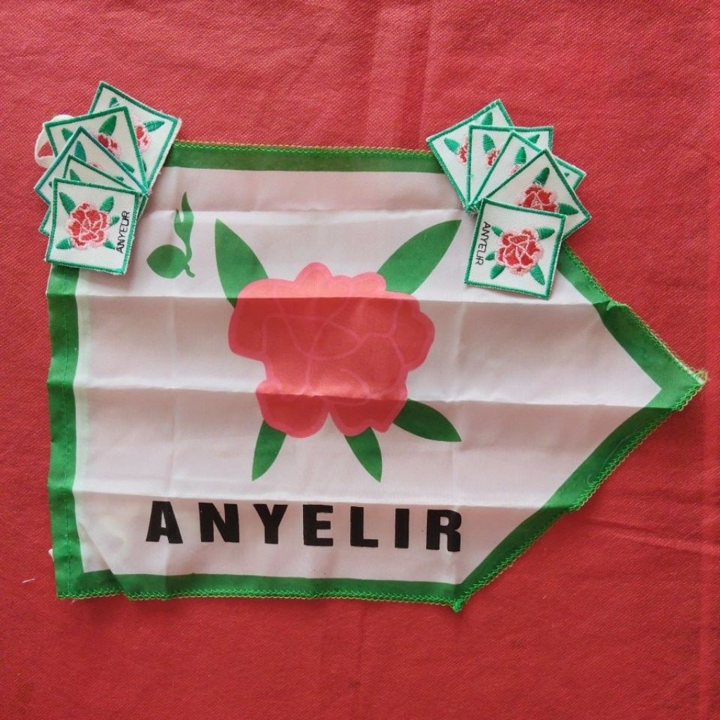 Bet Regu ANYELIR  -  Bet Tanda Regu Bunga Anyelir Bordir - Badge Regu Pramuka