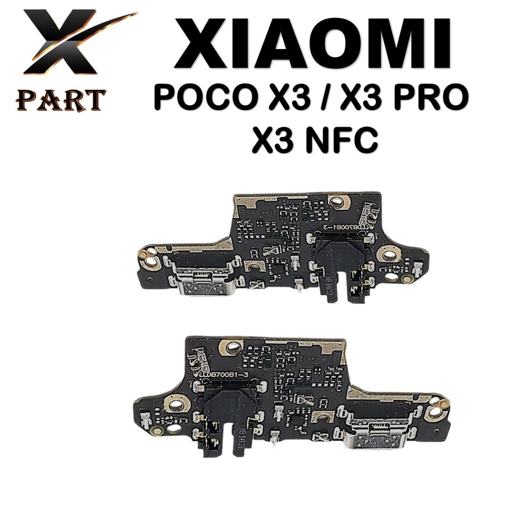 FLEXIBLE PAPAN CAS XIAOMI POCO X3 / X3 PRO / X3 NFC + CONNECTOR CHARGER + IC + MIC ORIGINAL