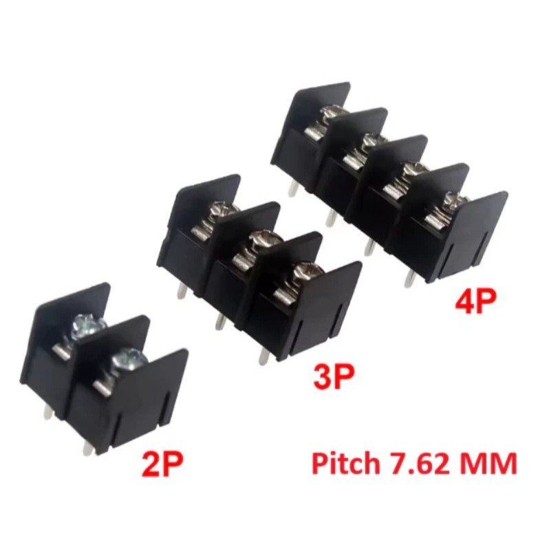 Terminal Block KF 25 / PCB Terminal BLOK KF25 HITAM 2 PIN 3 PIN 4 PIN 6 PIN