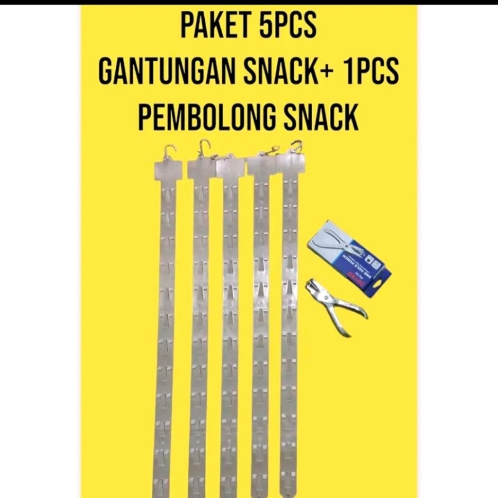

PROMO 5 PCS PCS GANTUNGAN SNACK & 1 PCS PEMBOLONG SNACK