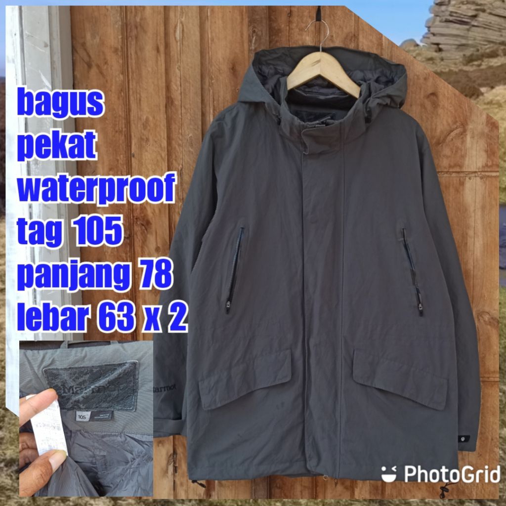 jaket gunung outdoor waterproof besar jumbo marmot