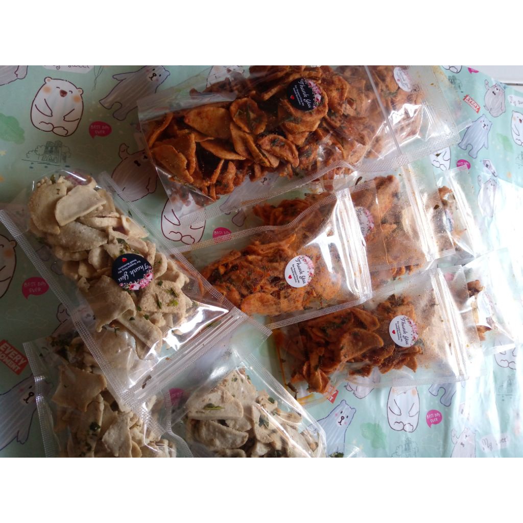 

Basreng daun jeruk pedas manis