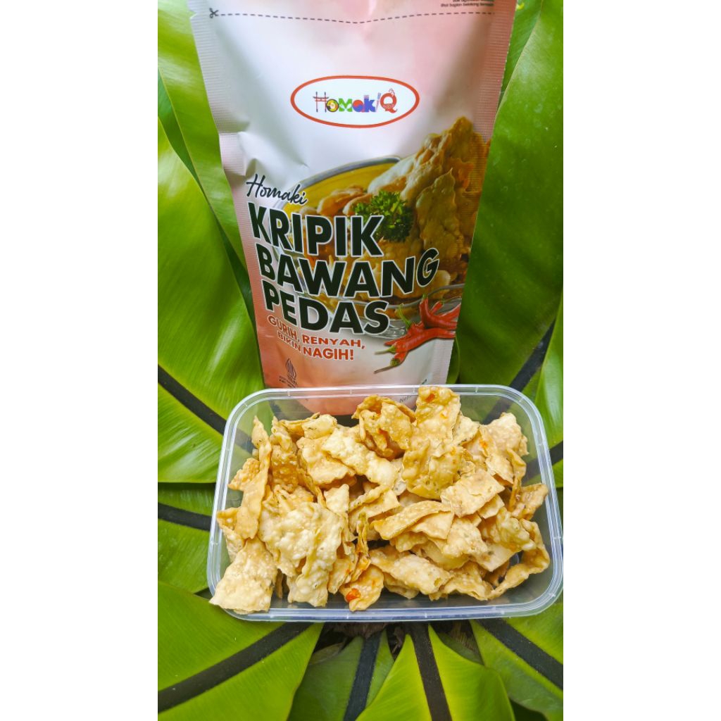 

Homaki keripik bawang pedas