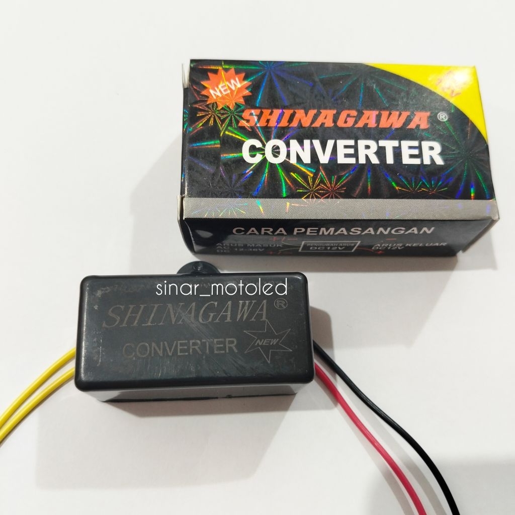 STEP DOWN SHINAGAWA CONVERTER AC DC 24V/36V TO DC 12 VOLT MODUL PENGUBAH ARUS TO DC 12 VOLT