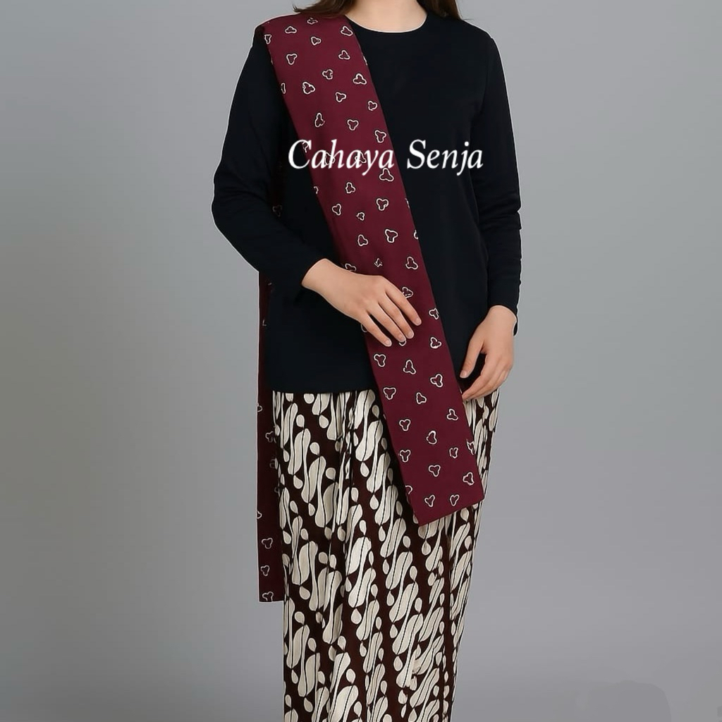 Selendang Batik Jumputan Katun