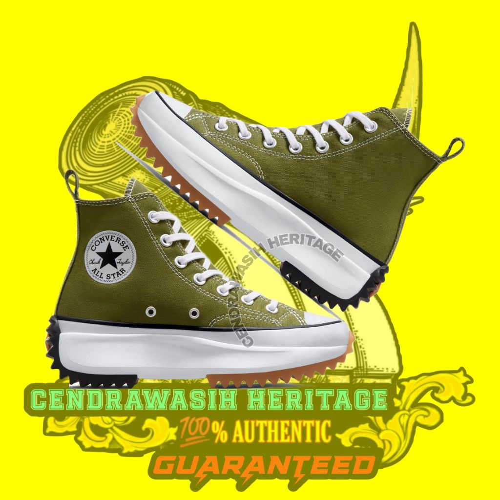Converse Run Star Hike Platform Olive Original