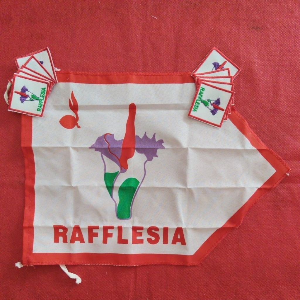 Bet Regu RAFFLESIA  -  Bet Tanda Regu Bunga Rafflesia Bordir - Badge Regu Pramuka