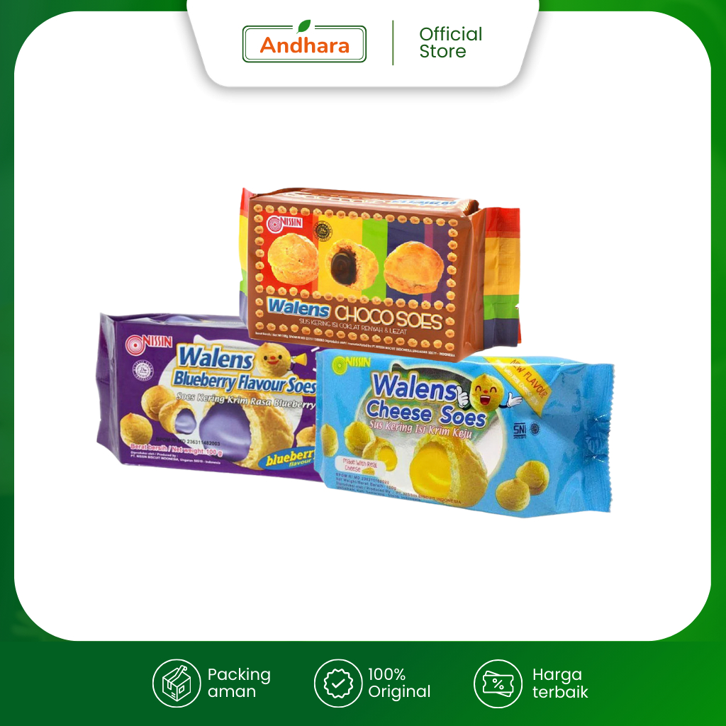 

Nissin Walens Soes 100gr - Sus Kering Aneka Rasa