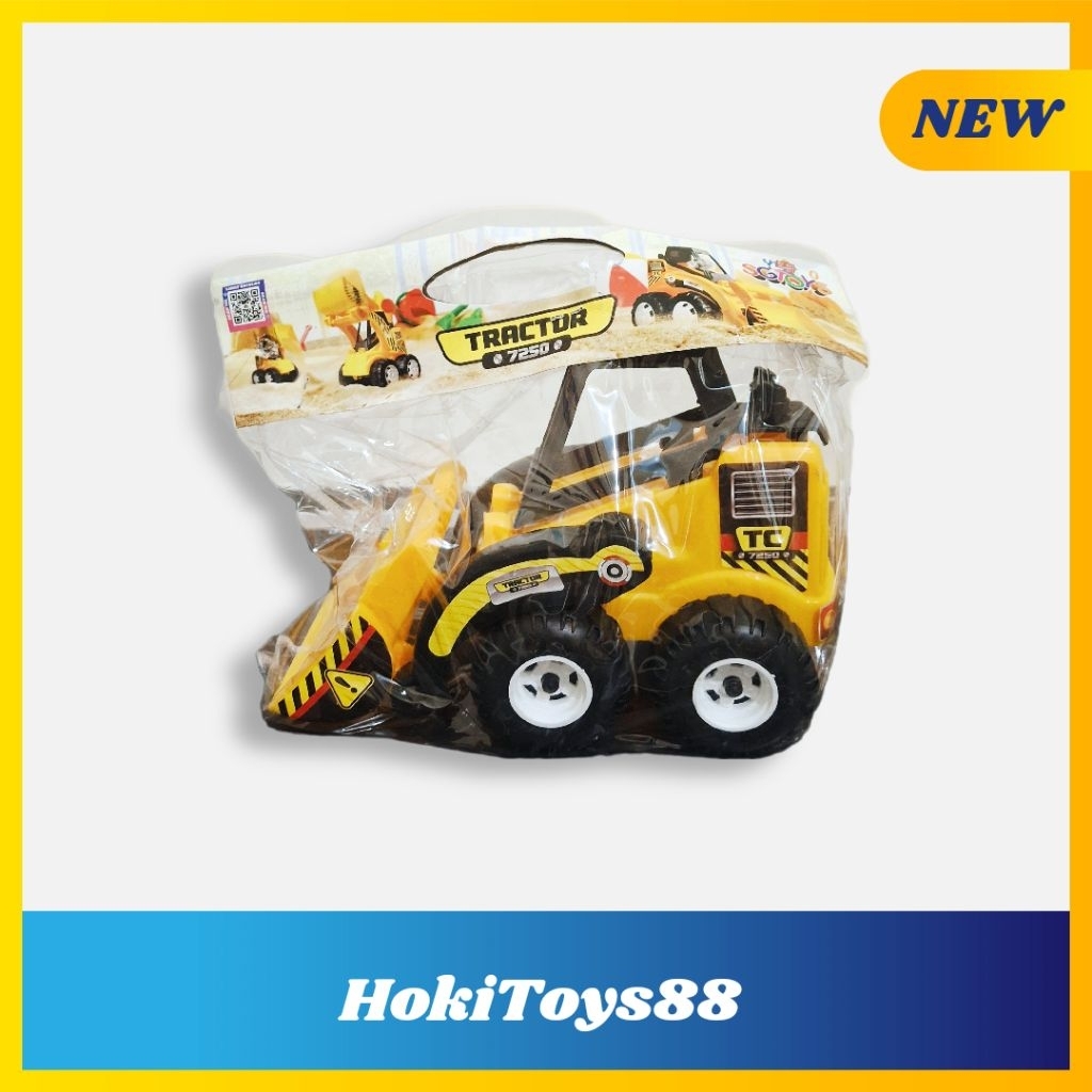 Mainan Traktor 7250 Warna Kuning / Tractor Diecast Anak
