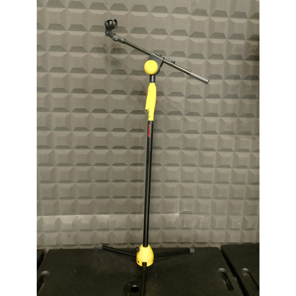 STAND MIC BEYERMIC MS-201 ORIGINAL / STAND MIC HIGH QUALITY / Stand Microphone BONUS Mic Holder Lant