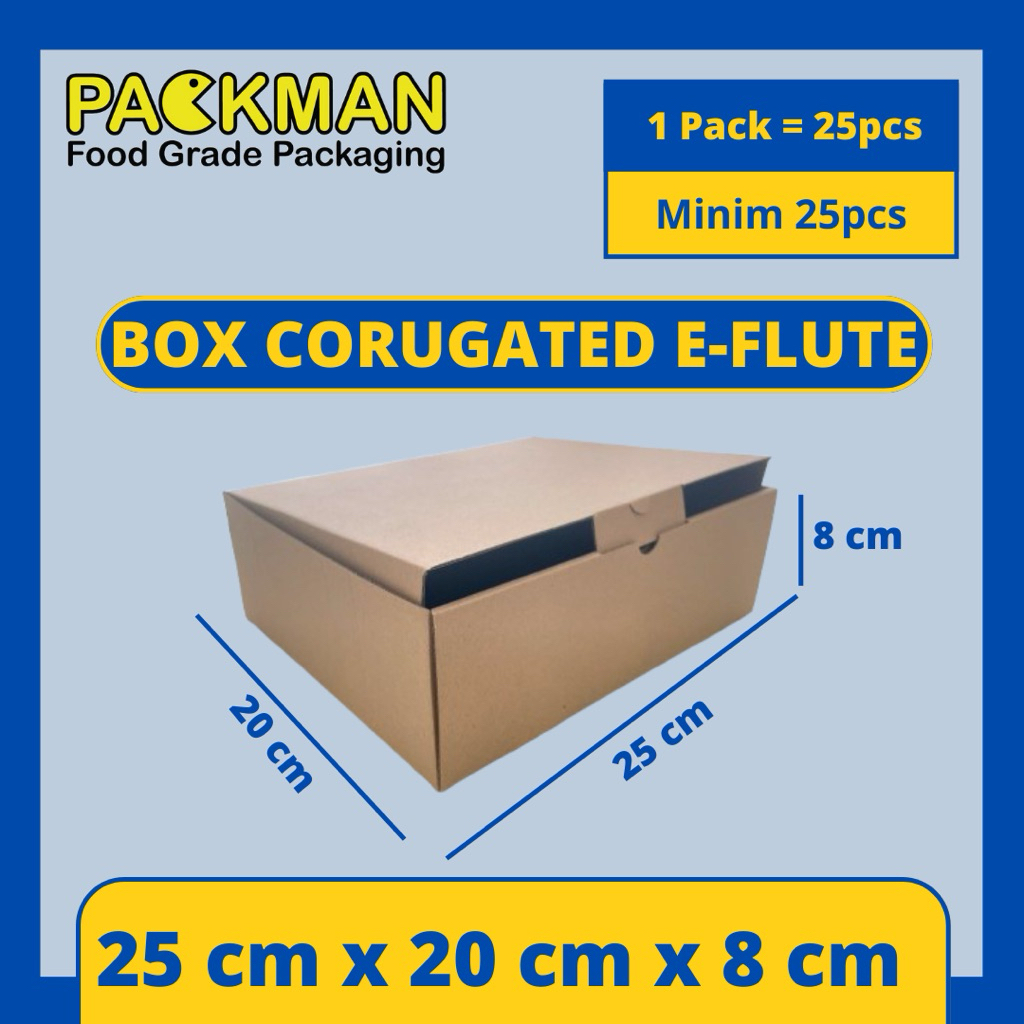 

KARDUS 25x20x8 cm / BOX KARTON CORUGATED DIECUT E-FLUTE / AKSESORIS PACKING ONLINE