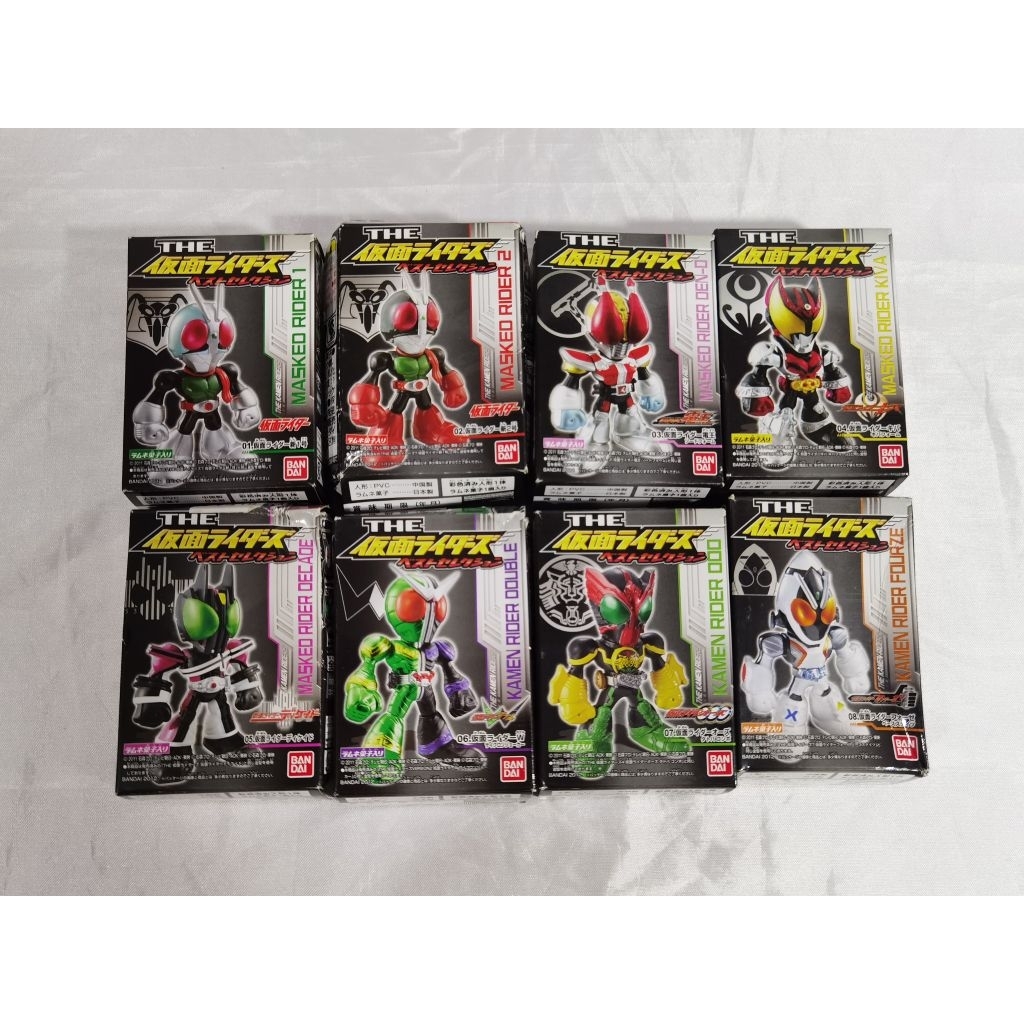 Kamen Masked Rider THE Kamen Riders Best Selection Shokugan Candy Toys CT Bandai Ichigo Nigo Den-O K