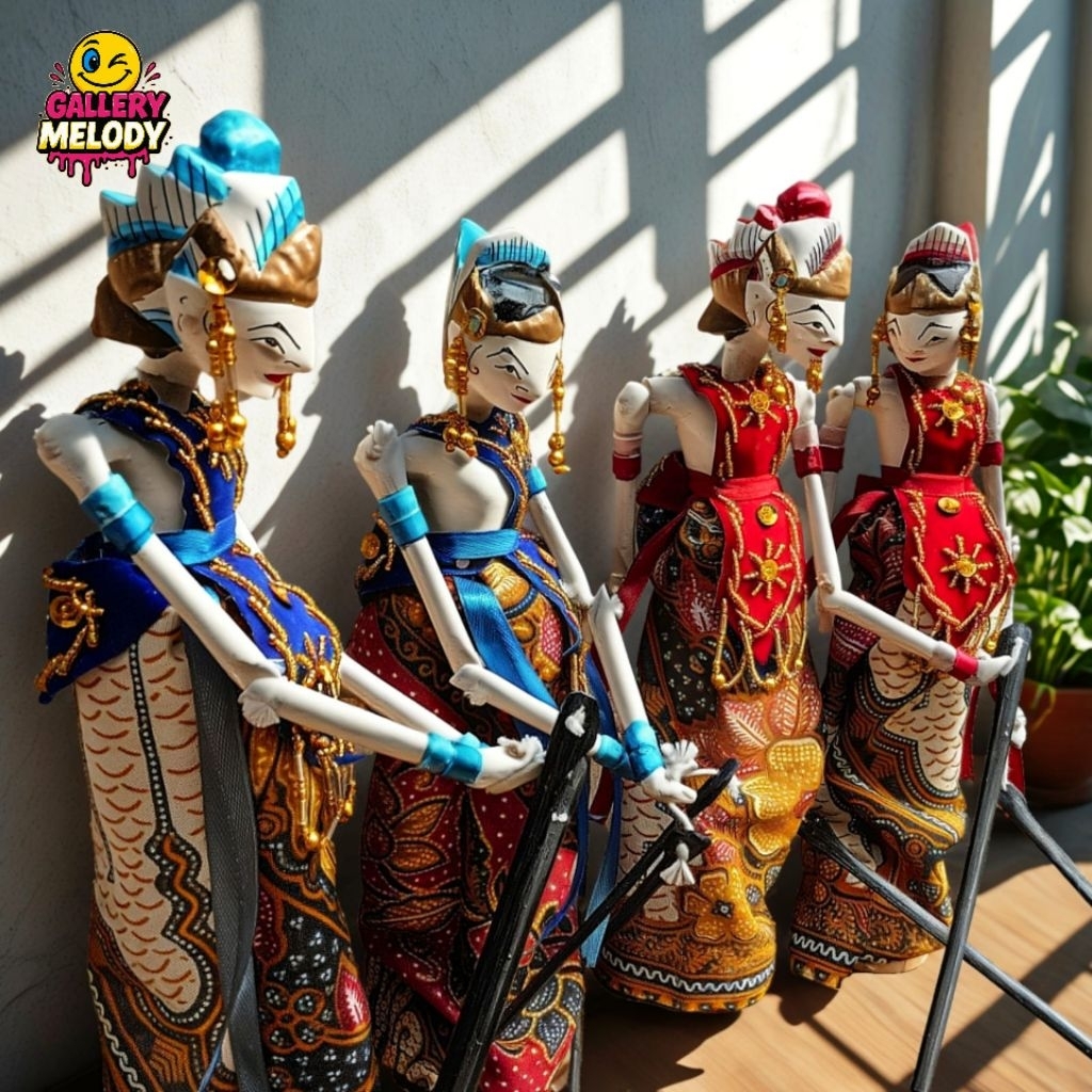 Wayang Golek Mini Rama Sinta 20cm