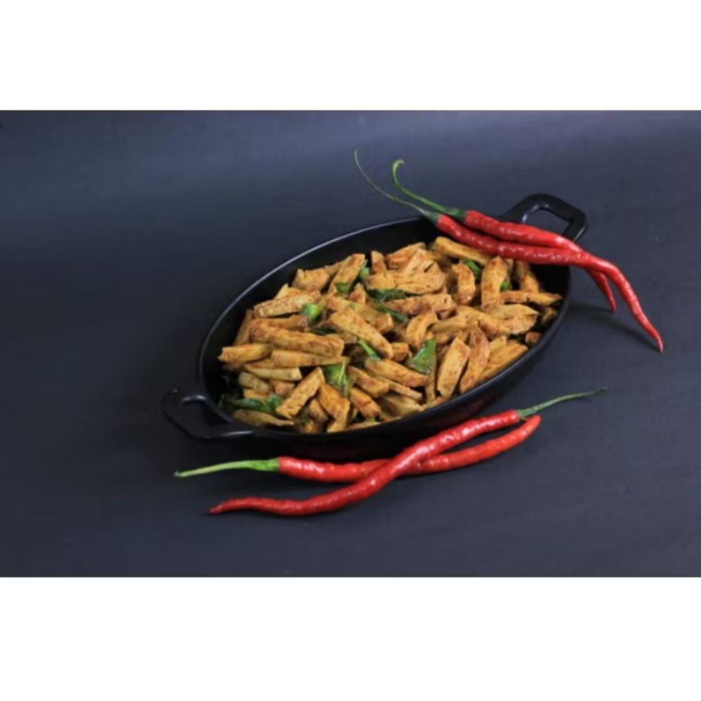 

Basreng kering kriuk gurih pedas dan ori daun jeruk 200 gram