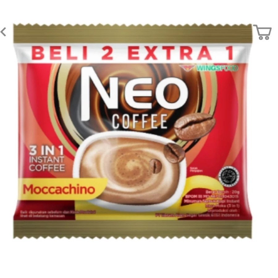 

NEO COFFEE INSTAN 1 PCS 20gr 3 IN 1 MOCCACHINO