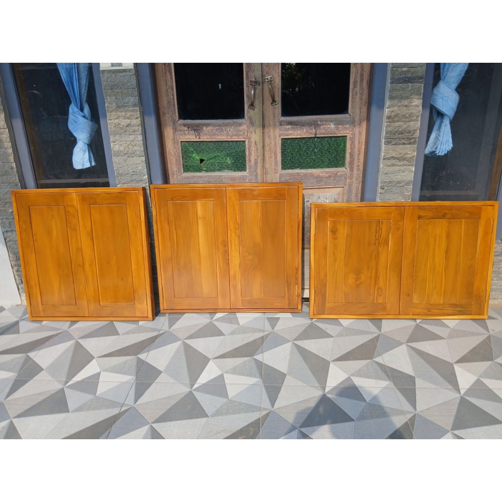 pintu kolong dapur kayu jati