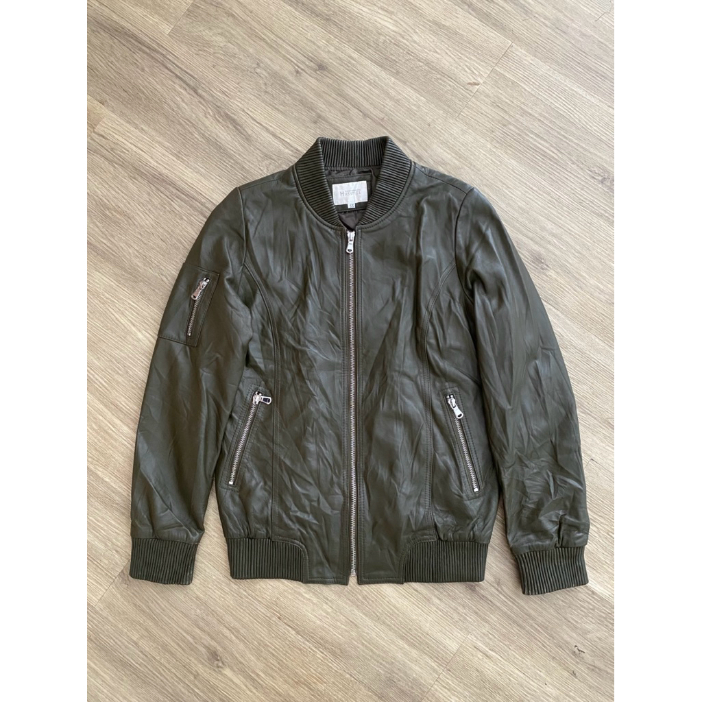 ITALY LEATHER BOMBER VARSITY JACKET | BOMBER JAKET