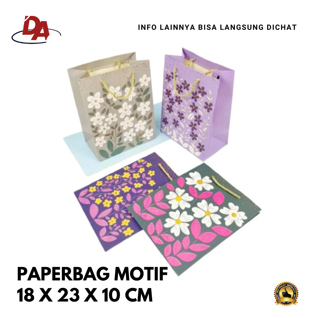 

PAPERBAG MOTIF - TAS SOUVENIR - TAS BELANJA - TAS HAMPERS - TAS PAPERBAG KECIL