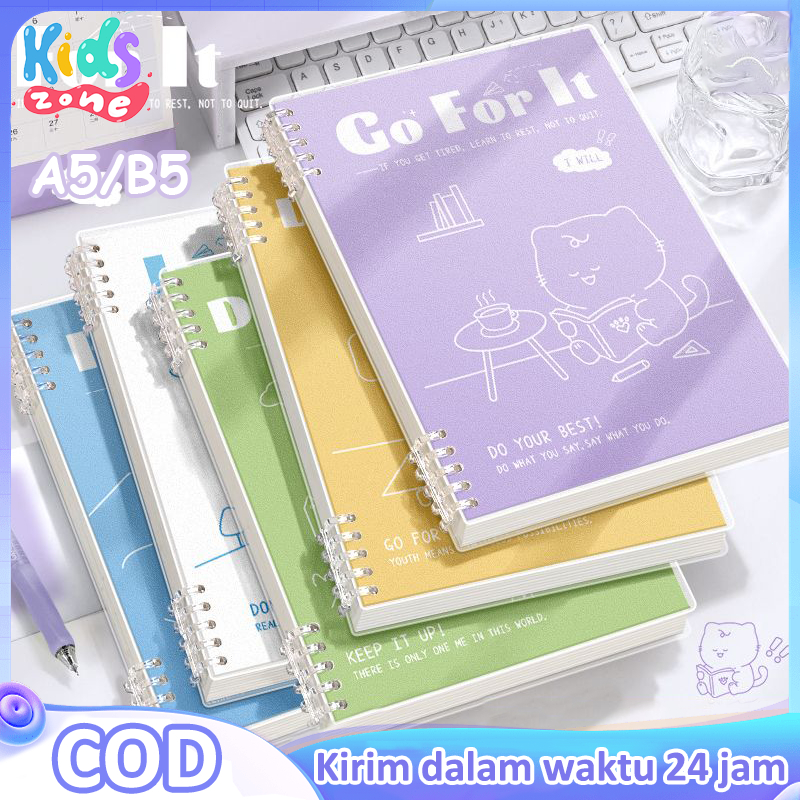 

Kartun Lucu Buku Binder Notebook/Aesthetic NotebookA5/B5/Sekolah Buku Catatan Lucu