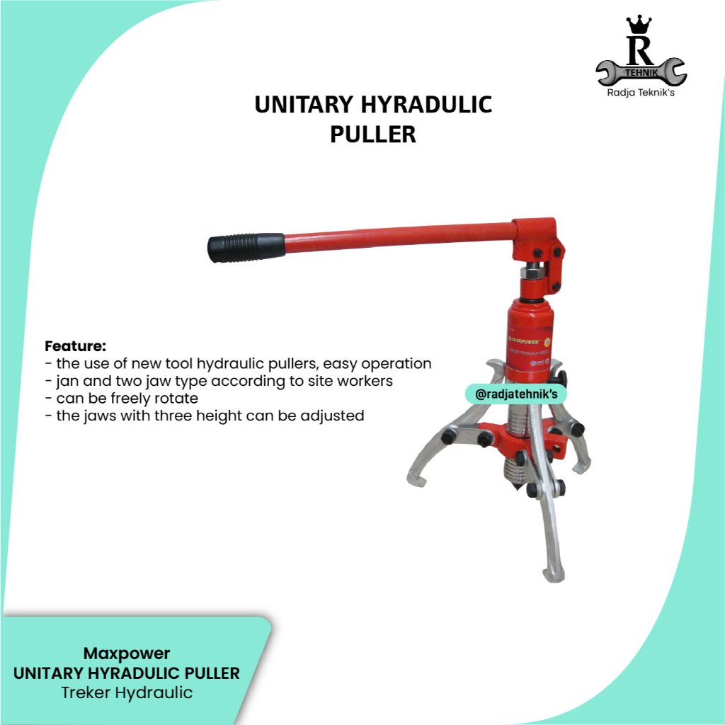MAXPOWER Unitary Hydraulic Puller  Unitary Hydraulic Puller 250mm  Treker Hydraulic 250mm  Hand Tool