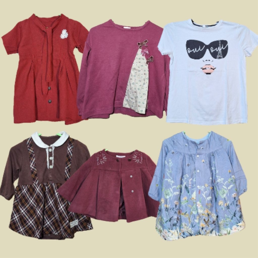 Baju Atasan Bawahan Kaos Anak Perempuan | Dress Anak