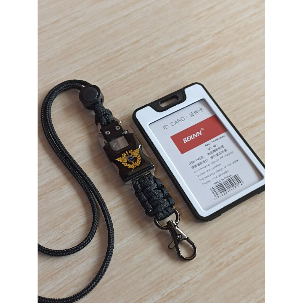 

Tali Lanyard Id Card Logo BEA DAN CUKAI Model Tactical