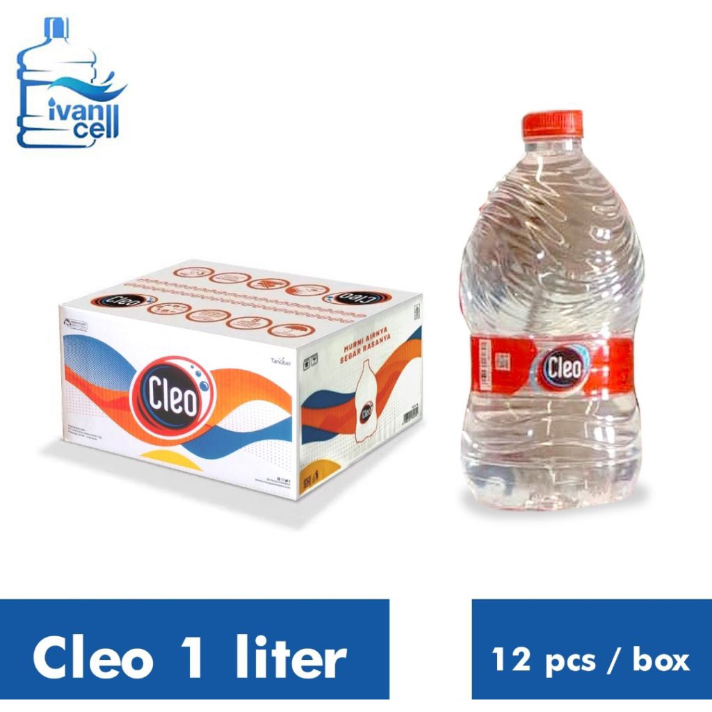

(1 DUS) CLEO BOTOL 1000 ML (1L) isi (12 BOTOL) versi baru- ORIGINAL 100%