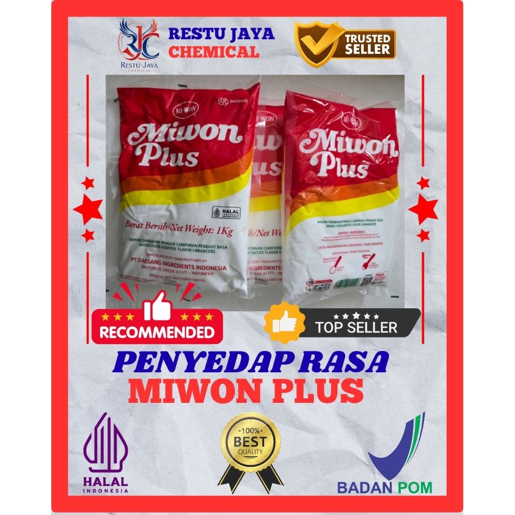 

Micin/MSG/Monosodium Glutamate/Penyedap Rasa, Miwon Plus (1 Kg)