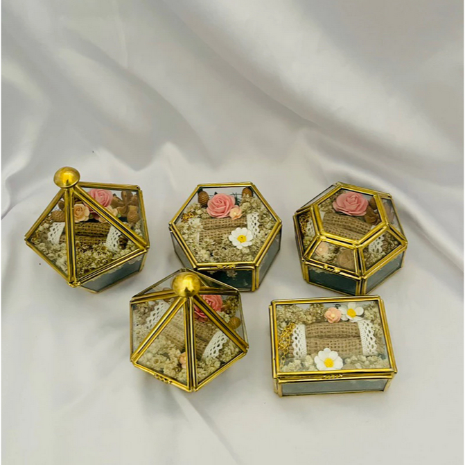 ring box mini / ring box mini terarium / ring box rustic / terarium ring box mini