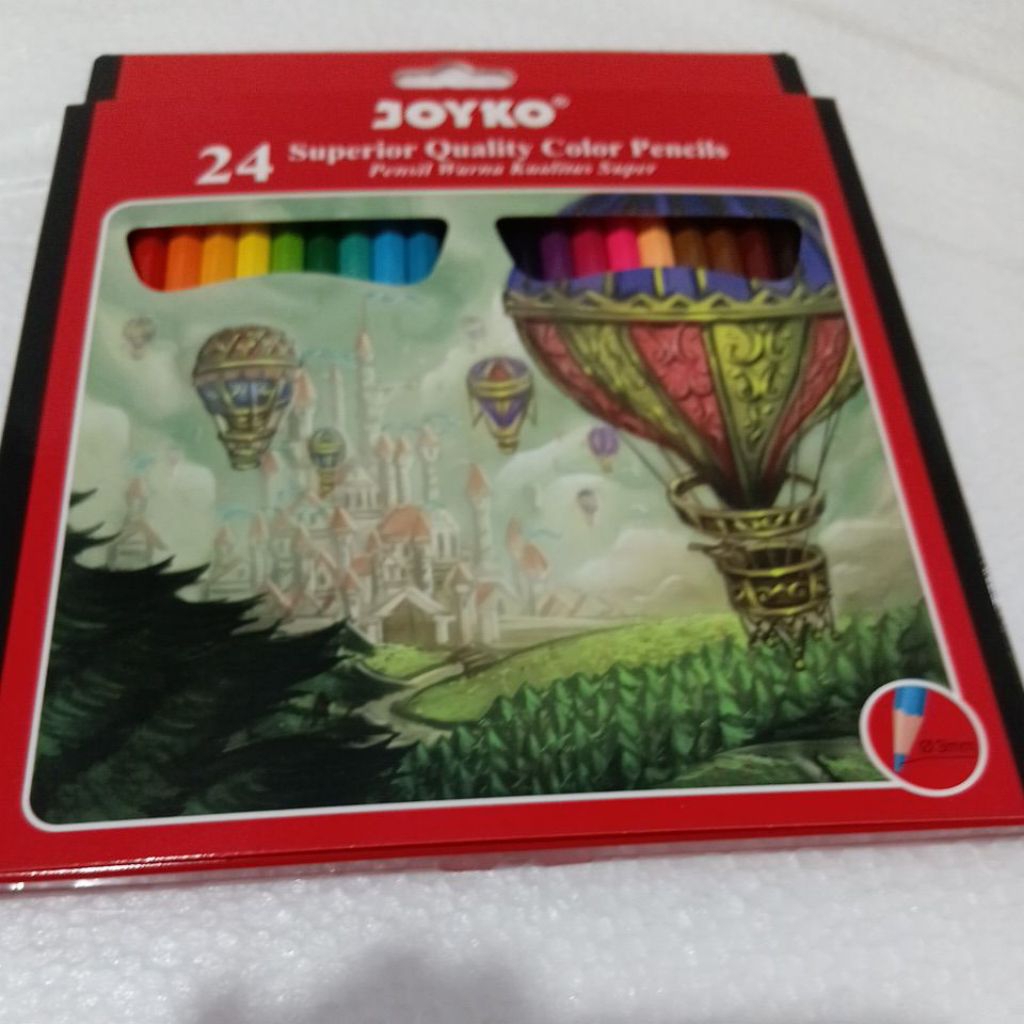 

joyko pencil warna 24 cp 101 kualitas super