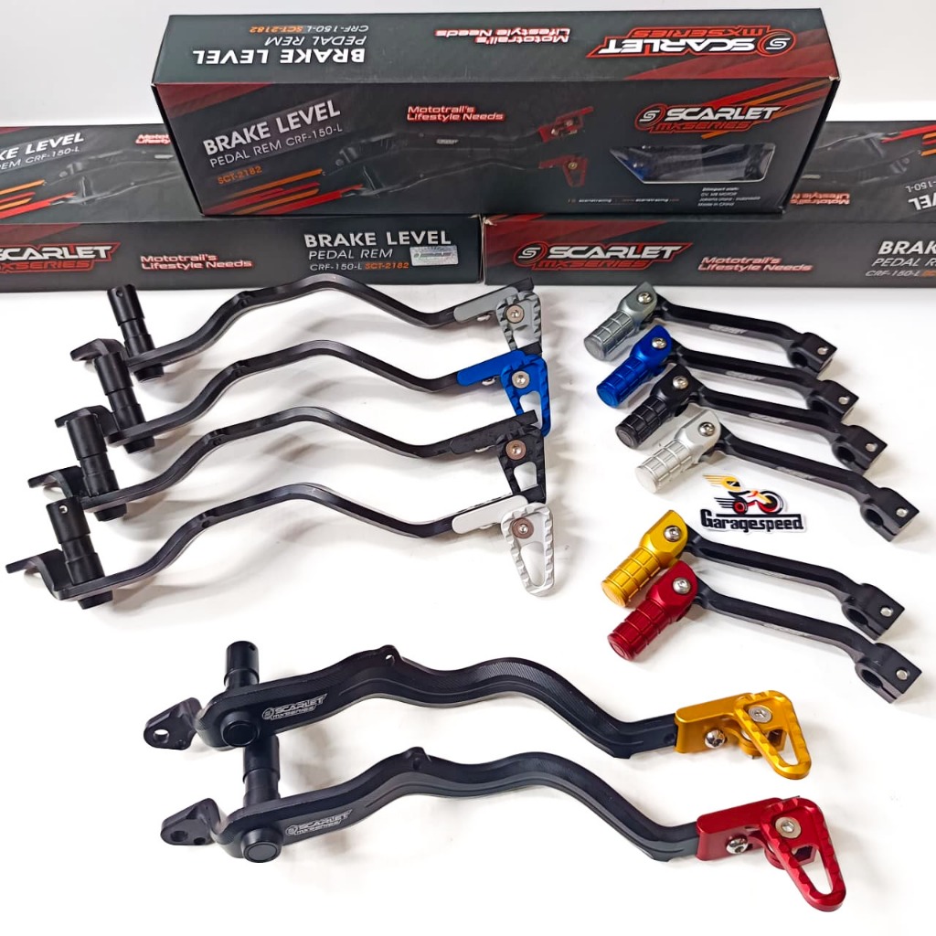 PAKET PEDAL REM PLUS TUAS PERSNELING GIGI CRF 150 SCARLET