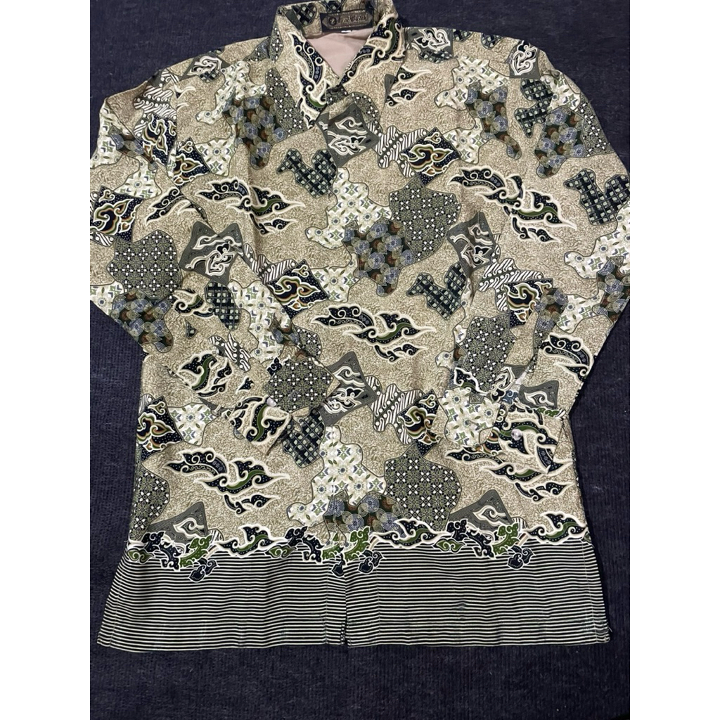 Preloved baju batik pria brand izzi batik pekalongan