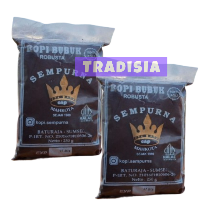 

Kopi Bubuk Sempurna Mahkota 500 gram ( 2 X 250 gram )