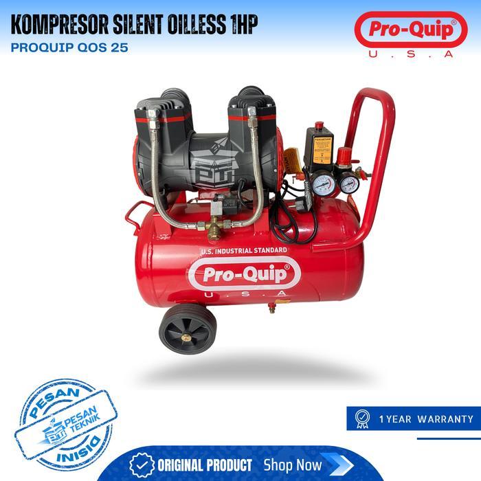 MESIN KOMPRESOR SILENT OILLESS COMPRESSOR 1HP PROQUIP QOS25