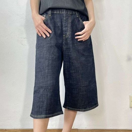 316429A | KULOT JEANS STRTECH SELUTUT HITAM POLOS