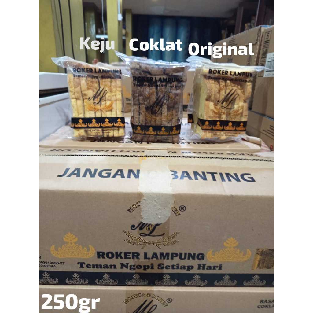 

Roker Lampung /Roti Kering Monica&Loren Asli Lampung 250gr