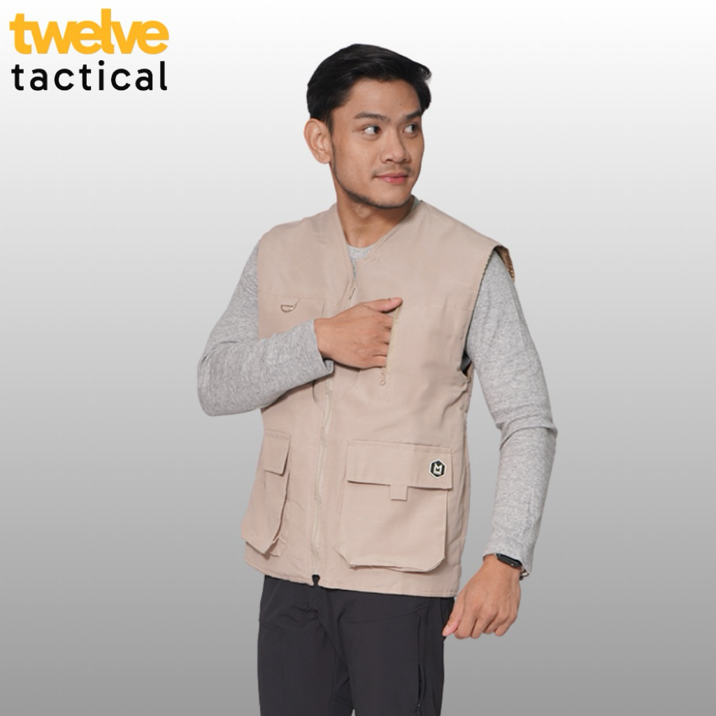 twelve tactical Vest Fishing Vest Tactical Rompi Tactical Multifungsi