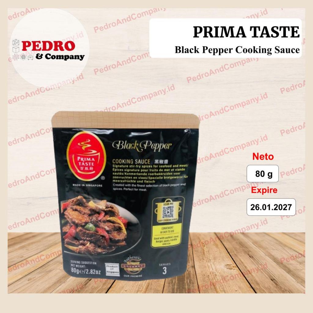 

Prima Taste Premiun Black Pepper Sauce 80 gram bumbu lada hitam saos