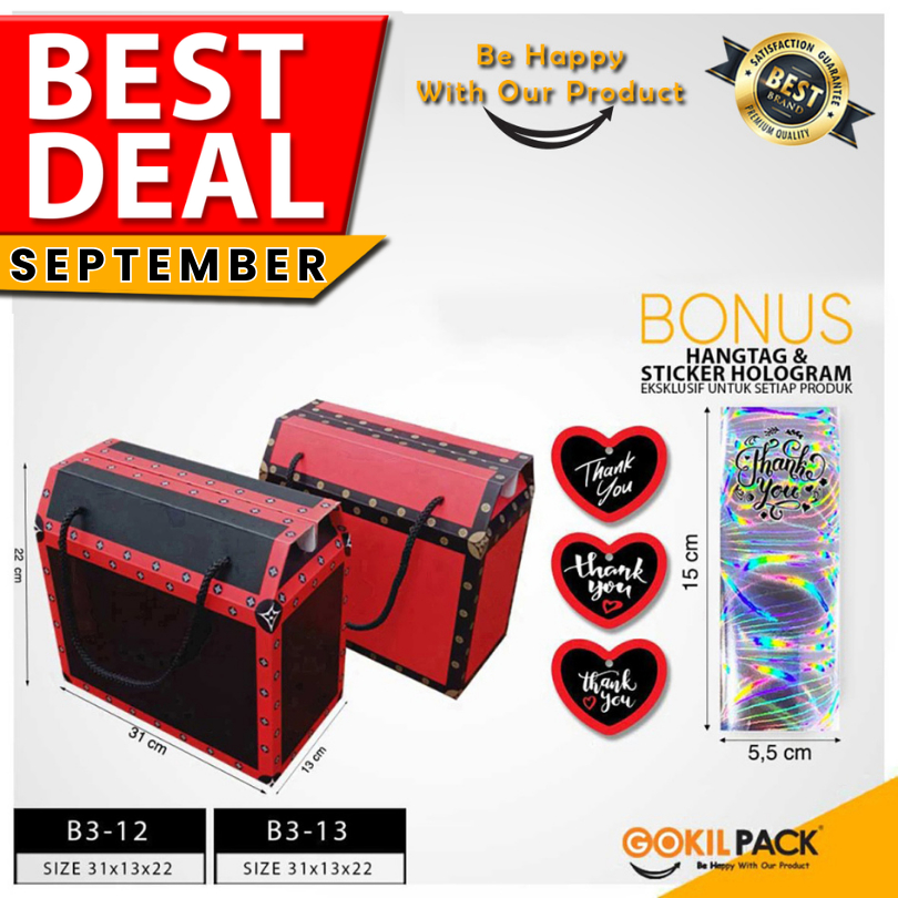 

Kotak Kue|Gable|Kado|Cake|Serbaguna|Dus|Box|Packaging|31X13X22|B3-12