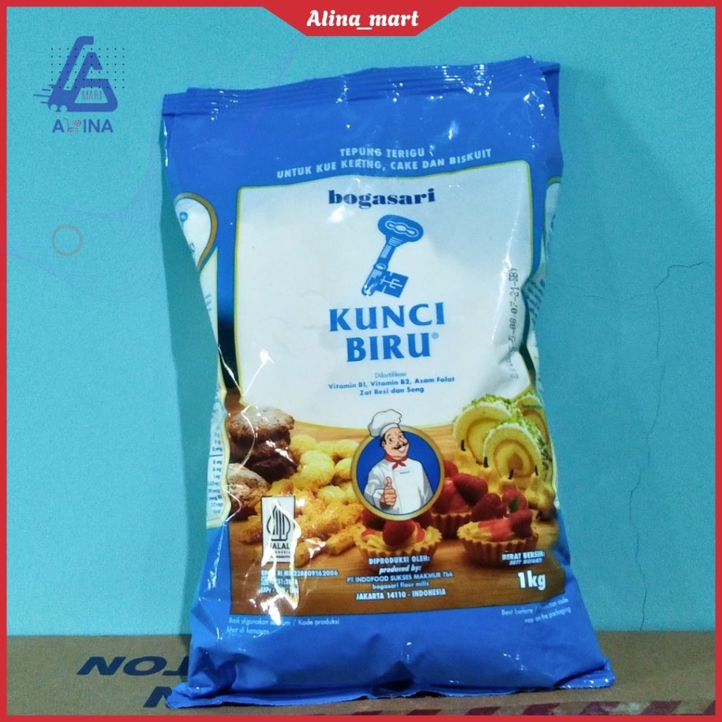 

(Bogasari) Tepung Terigu Kunci Biru (1 Kg)