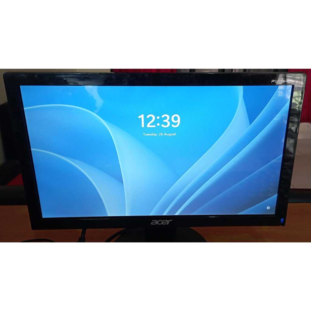 Monitor LED Acer HP Lenovo LG  15,6inch 16inch 19inch 20inch Mulus LIKE NEW BARANG SUPER
