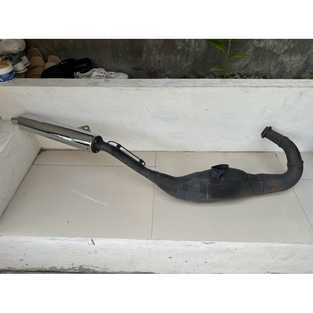 KNALPOT NINJA RR NEW ORIGINAL SECOND STANDART KATALIS